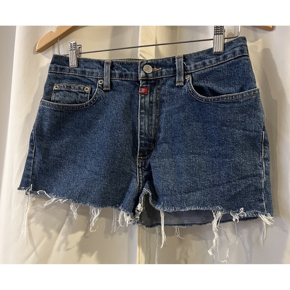 VTG 90s Era Polo Jeans Co Ralph Lauren Shorts Womens‎ 6 Denim Cut Of Shorts - Picture 2 of 5